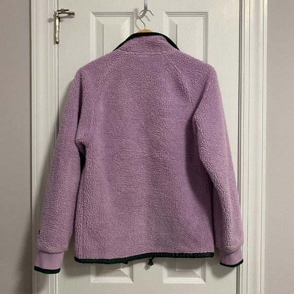 Champion Purple & Green Sherpa Button Up Jacket - Picture 4 of 6